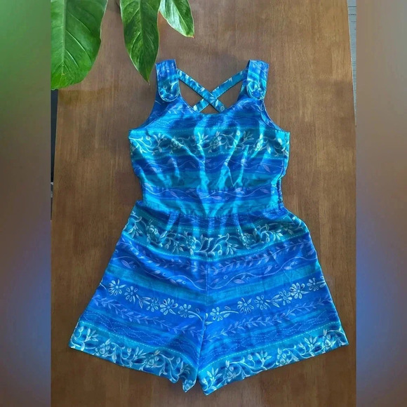 Vintage Kathie Lee Beach Romper Size 10 - Picture 1 of 11